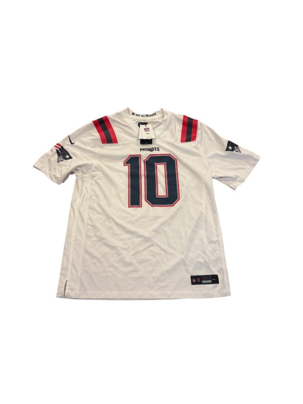 NWT Nike New England Patriots Drake Maye #10 White NFL Football Jersey Men's XL